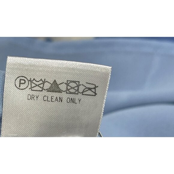 Sigrid Olsen VTG Shift Dress Sleeveless Blue 6P Petite Maxi 48" Y2K 90's - Picture 8 of 8